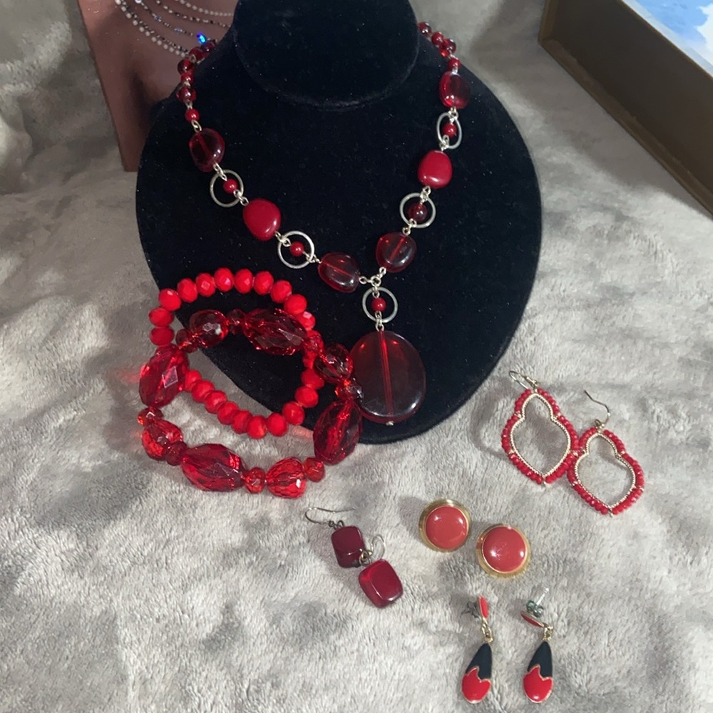 Red Jewelry Bundle